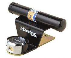 Master Lock 1488EURDAT Barra de Seguridad para Puerta de Garage basculante con Cerradura de Llave, Talla única