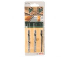 Bosch 2 609 256 788 - Juego de hojas de sierra de calar de 3 piezas vástago en T (pack de 3)