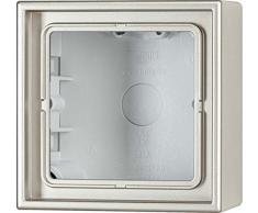 Jung - Caja superficie simple 81x81x47mm aluminio