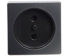 Simon - 82040-33 tapa enchufe bipolar+seguridad s-82 alum mate Ref. 6558233230