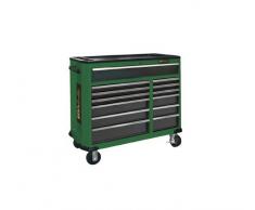 Egamaster - Armario portaherram.con ruedas 13 cajones verde
