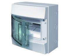Abb-entrelec mistral65 - Caja 8 módulos mistral65 1 fila puerta transparente