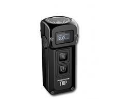 Nitecore Tup Mini linterna – 1000 lúmenes LED – Llavero con pantalla OLED – Batería recargable 54 g y 7 cm – 5 modos