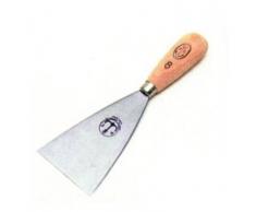 Espátula para stuccatori hoja de acero templado. Mango de madera.