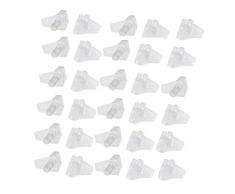 Sourcingmap A15090900UX0746 - Pack de 30 soporte de estantería (16 x 11 x 17 mm) transparente