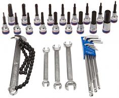 King Tony 990131MR - Torx y broca hexagonal juego de tubos para el carro de herramientas