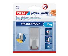 Tesa 59707-00002-00 - Gancho (acero) + 2 tiras + toallitas