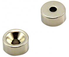 first4magnets f317n -2 15 mm diámetro x 7,5 mm con imán de neodimio con texto en inglés de Avellanadores 5,7 kg tirador (2 unidades)