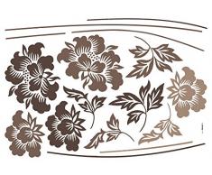 Komar Deco de pegatinas Grace, 1 pieza, marrón, 17704h