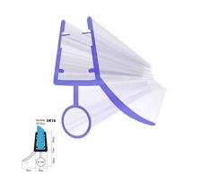 120cm UK18 -- Junta de recambio para ducha deflector de 3,5mm/ 4mm/ 5mm vidrio grueso agua sello ducha de protección de sobretensión recta