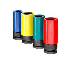 Gedore K 19 LS-004 - Juego de vasos de impacto 1/2, 4 pzas