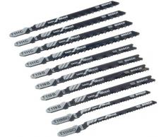 Bosch 2607010629 Pro Line - Juego de hojas de sierra de calar (10 unidades, para madera)