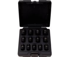 KS Tools 515.0900 - Pack de 13 piezas con llaves de vaso de impacto (tamaño: en bandeja 1/6, entrecaras 10-24 mm, 1/2)