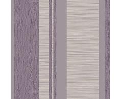 Parato Natura 2044 2044-Papel Pintado de Rayas Lavanda, Gris y Hueso
