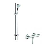 Hansgrohe 27035000 Croma 100 Vario Set de ducha con termostato y barra 90 cm 0,90 m