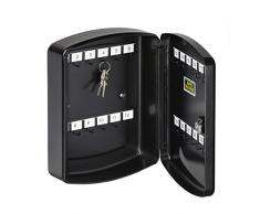 BURG-WÄCHTER, Armario para llaves, 24 ganchos, Chapa de acero, Alto: 255 mm, KB 24 S, Negro