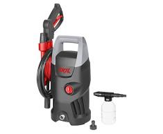 Skil 0761AA - Hidrolimpiadora de alta presión (1400 W, 105 bar, 370 l/h, rango de operación de 11 m, pistola de gatillo, botella de detergente, lanza)