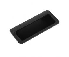 Armario Hardware piezas de plástico de color negro lámpara de techo tirador 10,92 cm, longitud