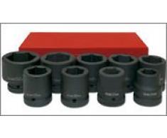 Ega Master - Juego De 8 Vasos De Impacto 3/4 21 - 41 Mm Serie Larga