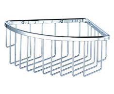 Mirtak CA-62591 - Cesta para ducha triangular latón