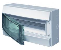 Abb-entrelec mistral65 - Caja 18 módulos mistral65 1 fila puerta transparente