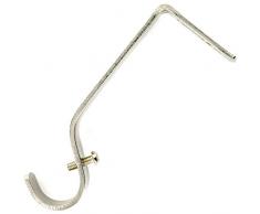 Bulk Hardware BH03236 - Barra De La Cortina Soporte Soporte Con Níquel Cepillado Acabado (Paquete De 2)