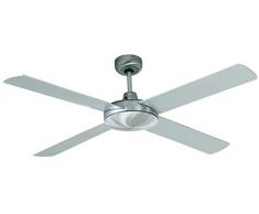 LUCCI AIR 210862 Futura Ventilador de techo cromo cepillado/blanco