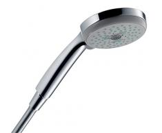 Hansgrohe 28538000 Croma 100 Multi ducha de mano,ahorro de agua, 3 tipos de chorro, cromo