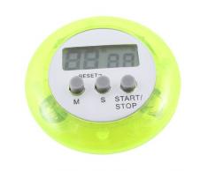 Sourcingmap - Casa de 2.6 / botón del reloj temporizador a partir de diámetro forma redonda digitales minuto segunda parada