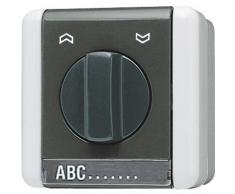 JUNG 834.10 W 1P Negro, Color blanco interruptor eléctrico - Accesorio cuchillo eléctrico (Negro, Color blanco)