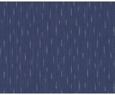 Livingwalls papel pintado Classic Fleece azul metálico 10,05 m x 0,53 m 665614