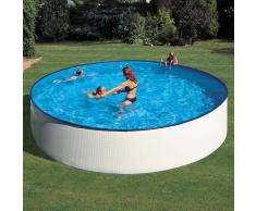 Piscinas Gre Piscina desmontable Gre Lanzarote circular acero chapa blanca - Ø 460