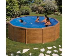 Piscinas Gre Piscina desmontable Gre Pacific circular imitación madera - Ø 460
