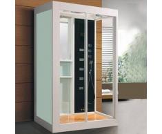 ECO-DE Cabina de Hidromasaje IMPERIAL Blanca 120x90x220 cm