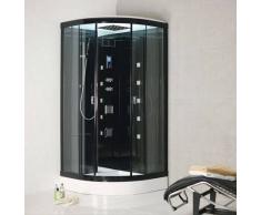 ECO-DE Cabina De Hidromasaje BLACK 100x100x225 Cm