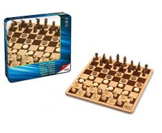Cayro - Set de Ajedrez y Damas de Madera en Caja metálica (751)