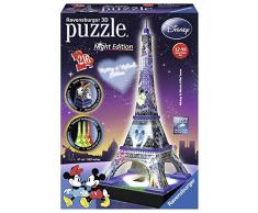Ravensburger- Puzzle 3DTorre Eiffel Night Disney 216 Piezas (12520)