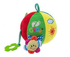 TEOREMA - Pelota Multicolor multifunción con sonajero, Multicolor, 39329