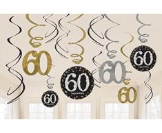 Guirnalda decorativa Amscan para celebración de 60° cumpleaños