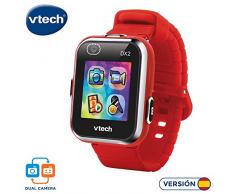 VTech3480-193827 Kidizoom Smart Watch DX2 - Reloj inteligente para niños con doble cámara, color rojo