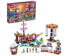 LEGO Friends - Muelle de la Diversión de Heartlake City Nuevo set de construcción con Barco Pirata de juguete y Numerosas Atracciones, incluye Mini muñecas (41375)