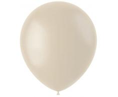 Folat 19638 Globos de latte Creamy 33 cm de 13 pulgadas, 50 unidades, café, albaricoque, látex, helio para cumpleaños, bodas, baby shower, safari, fiesta de la selva, decoración de fiesta beige