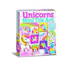 4M- Set Arte de Azulejos Unicornio, Multicolor (00-04740)