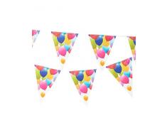 Generique PR80701 - Guirnalda de 11 banderines, multicolor