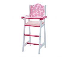 Olivias Little World- Silla Alta muñeca, Color Pink Giraffe (Teamson TD-0098AF)