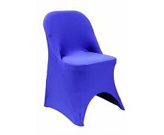 RCZ Décor-Funda plegable de elastano para silla de 45 cm x 77 cm, azul real, 1 unidad, color 4266us