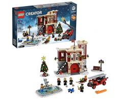 LEGO Creator Expert-Parque de bomberos navideño, divertido juguete de construcción con edificio (10263)