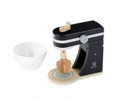Theo Klein 7405 Robot de cocina Electrolux de madera I Función mecánica de mezclado y batido I Accesorios para cocinas de juguete I Para niños a partir de 3 años