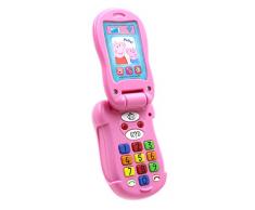 Peppa Pig PP06 tapa y aprender juguete de teléfono electrónico (Idioma Inglés)
