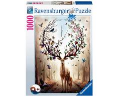 Ravensburger- Magischer Hirsch 1000 Teile Erwachsenenpuzzle Puzzle Piezas Fantasy, Multicolor (15018)